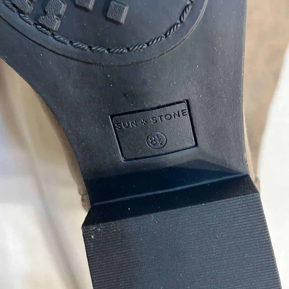 Sun + Stone Allicce Over-The-Knee‎ Boots Micro Women's US 8.5